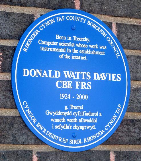 Donald
Davies blue plaque